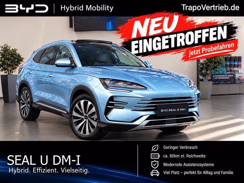 BYD Seal U DM-i erst 8tkm/Leder Beige/Pano/HUD/ACC TOP