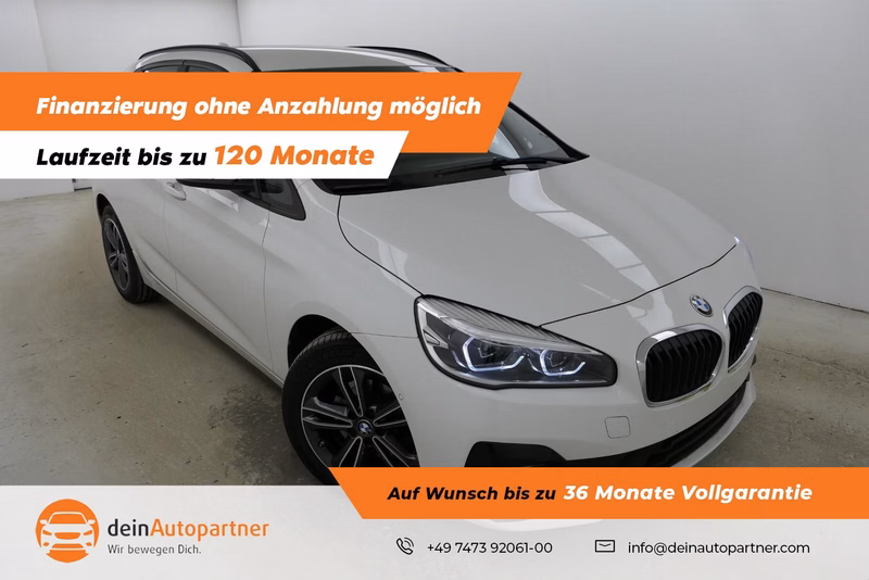 BMW 220d Active Tourer LED Navi Leder