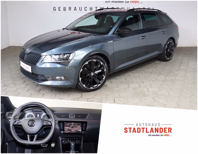 Skoda Aktionspreis bis zum 16.06.2023 Superb Combi SportLine 4x4 Xenon / Canton / Alcantara Used vehicle for sale | First registration 05/2019 | Price 24.990 €