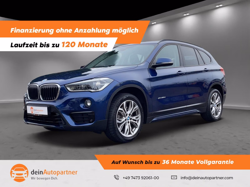 BMW X1 xDrive25d Sport Line Navi Prof. AHK Pano HuD Rfk