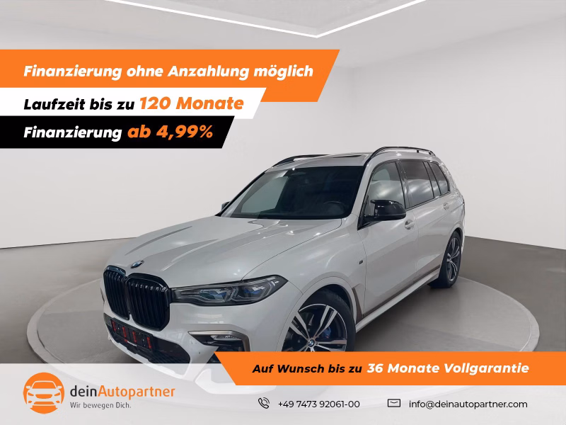 BMW X7 M50 HUD/LASER/H&K/ACC/AHK/MASSAGE/SPORTABGAS