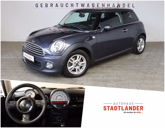 MINI Mini One AKTION BIS 01.09. / 1.6 KLIMATRONIC SHZ BT TEILLEDER Used vehicle for sale | First registration 07/2012 | Price 7.490 €