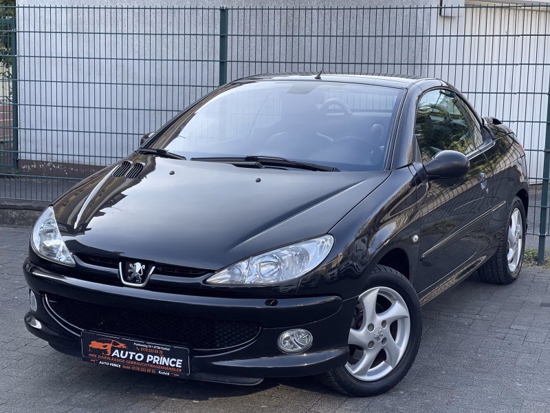 Peugeot 206 Cabriolet CC Platinum Leder Klimaautomatik+ TÜV NEU+ E-FENSTER