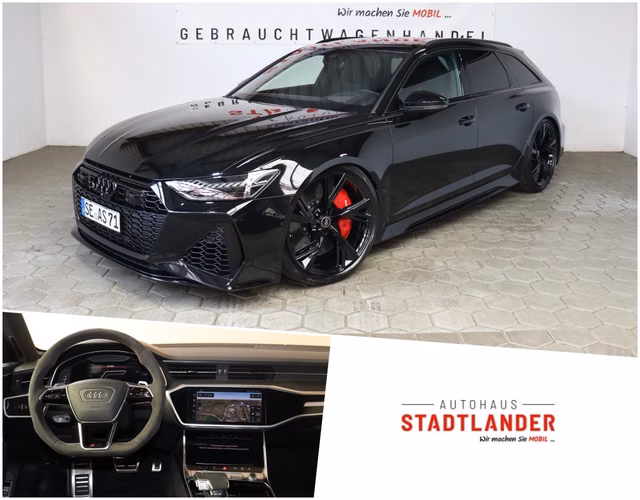 Audi RS6 Avant 305 km/h Keramik Aktionspreis bis zum 12.12.23! 4.0 TFSI quattro NAVI B&O PANO Jahreswagen Kaufen | EZ 05/2023 | Preis 127.990 €