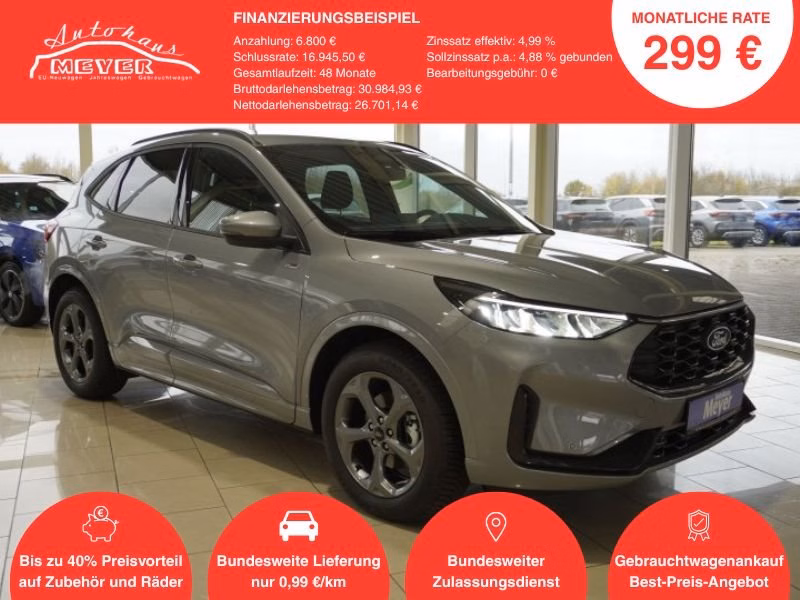 Ford Kuga ST-Line 1,5 186PS Aut.Kamera/LED/Navi/Winterp.  **
