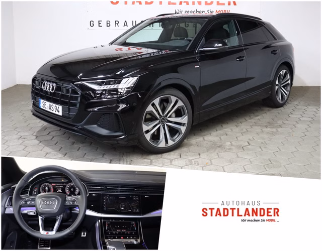 Audi Q8 50 TDI quattro Aktionspreis S-line PANO AHK B&O Used vehicle for sale | First registration 12/2023 | Price 78.000 €