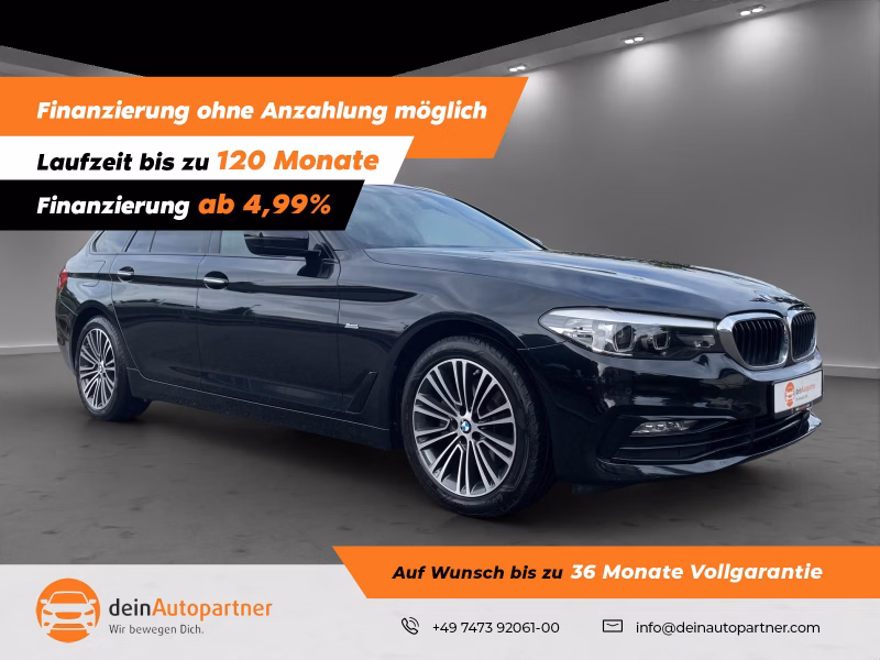 BMW 520 d xDrive Sport Line LED Leder Navi HUD Pano Dach