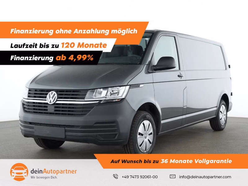 Volkswagen T6.1 Transporter Kasten lang FWD Klima/SHZ/PDC/DAB/FLÜGELTÜREN