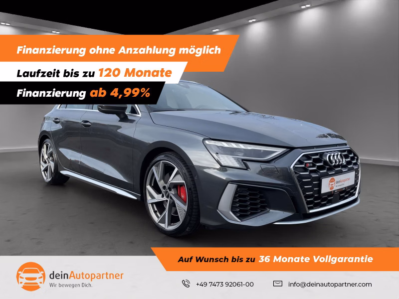 Audi S3 Sportback LED LEDER Virtual Cock. ACC RFK B&O 2.0 TFSI quattro