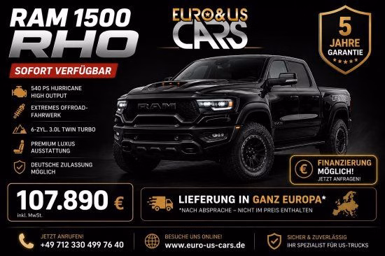 Dodge RAM RHO 5 Jahre Garantie 3,0ltr H.O. Hurricane R