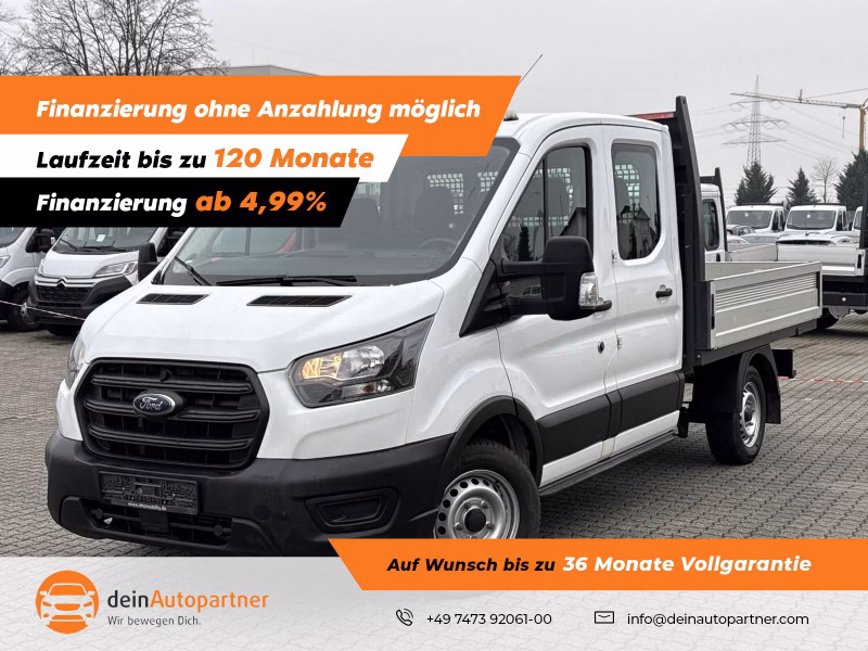 Ford Transit Pritsche 310 L2 Doppelkabine 7 Sitzer/Klima/AHK/DAB