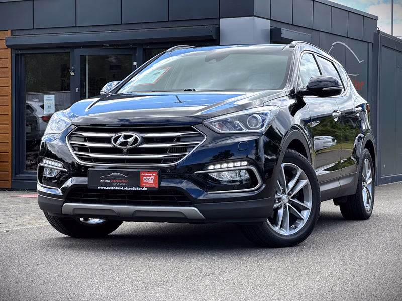 Hyundai SANTA FE blue Premi 4WD PANO|TEMP|LEDER|NAVI360°