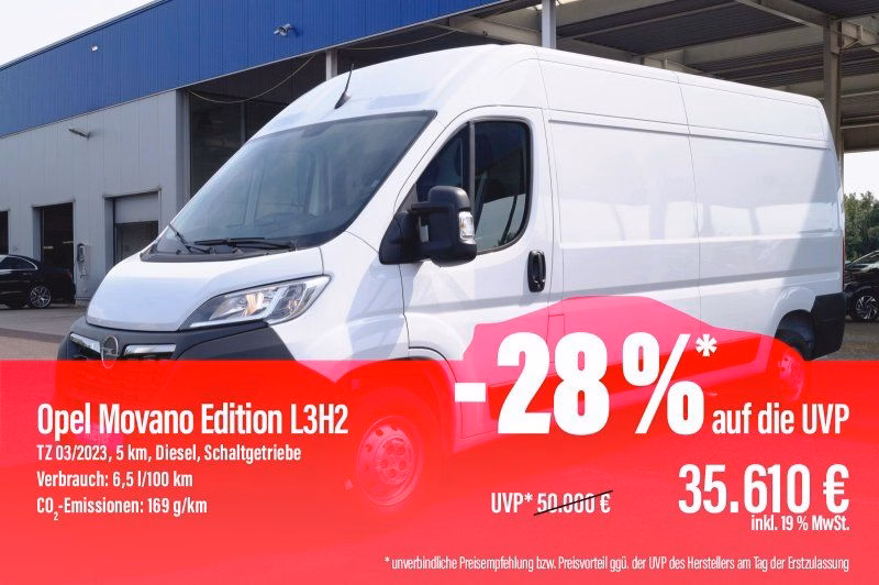 Opel Movano Edition L3H2 2,2 140PS UPE=50000€!   **