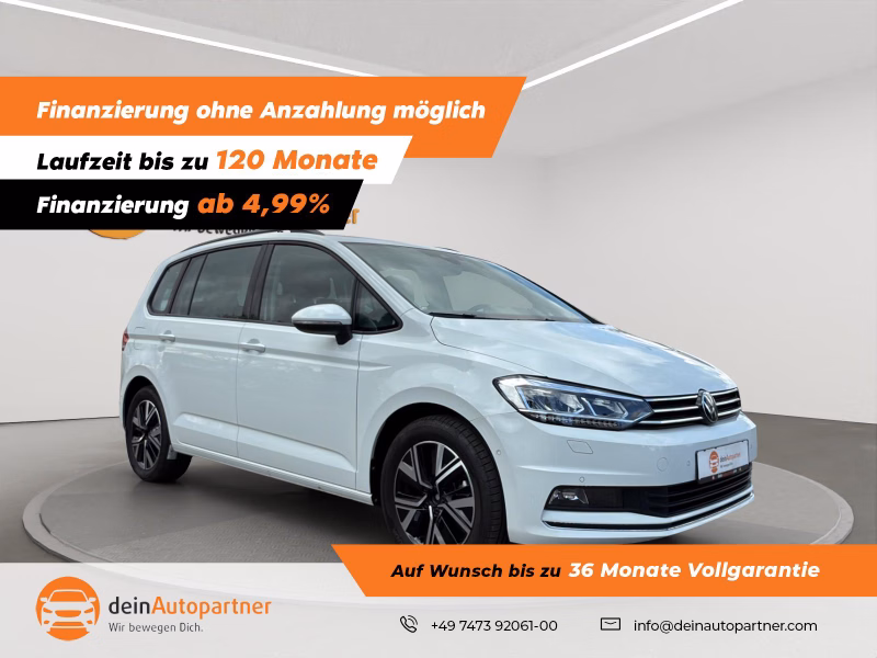 Volkswagen Touran 2.0TDI DSG Easy Open LED/STHZ/ACC/RFK/SIDE/LANE/PANO/VIRTUAL COCKPIT