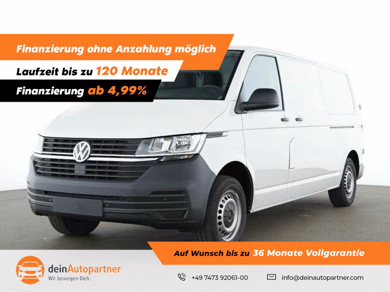 Volkswagen T6.1 Transporter Kasten lang KLIMA/AHK/RFK/DAB