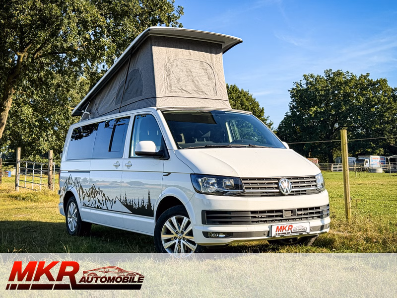 Volkswagen T6 150PS Lang Camper Caravan StHz WoMo Hubdach Küche